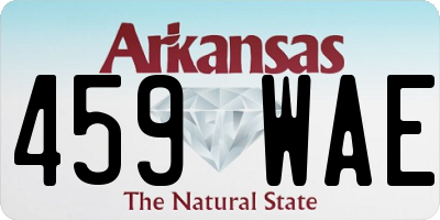 AR license plate 459WAE