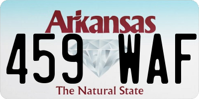 AR license plate 459WAF