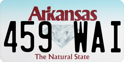 AR license plate 459WAI