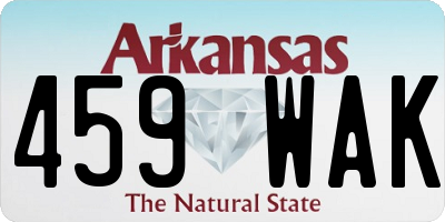 AR license plate 459WAK