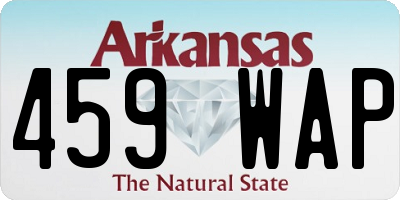 AR license plate 459WAP