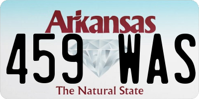 AR license plate 459WAS