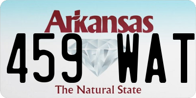 AR license plate 459WAT