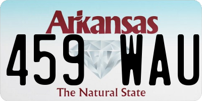 AR license plate 459WAU