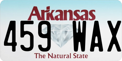 AR license plate 459WAX