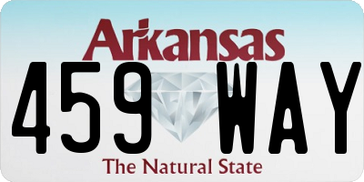AR license plate 459WAY