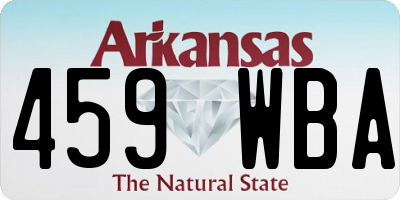 AR license plate 459WBA