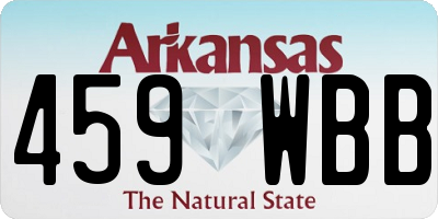 AR license plate 459WBB
