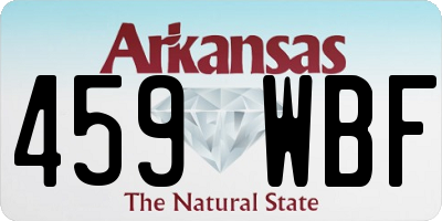 AR license plate 459WBF