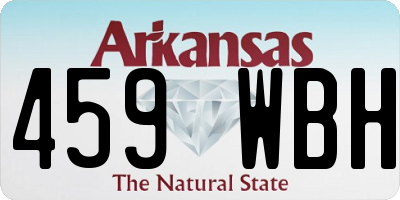 AR license plate 459WBH