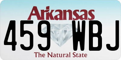 AR license plate 459WBJ