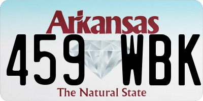 AR license plate 459WBK