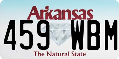 AR license plate 459WBM