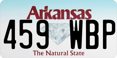 AR license plate 459WBP