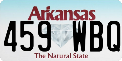 AR license plate 459WBQ