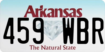 AR license plate 459WBR