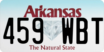 AR license plate 459WBT