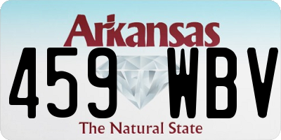 AR license plate 459WBV