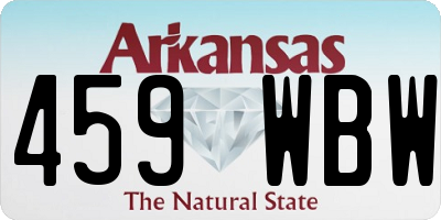 AR license plate 459WBW