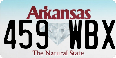 AR license plate 459WBX