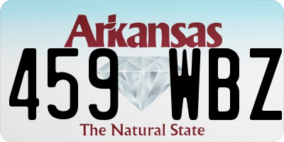 AR license plate 459WBZ