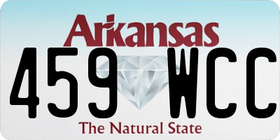 AR license plate 459WCC