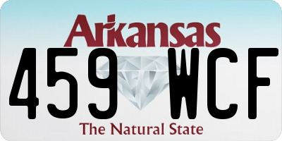 AR license plate 459WCF
