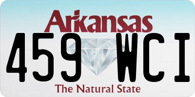 AR license plate 459WCI