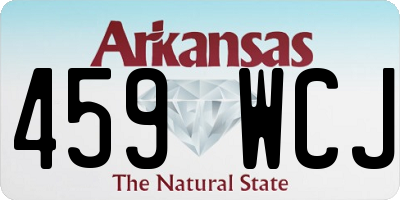 AR license plate 459WCJ