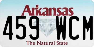 AR license plate 459WCM