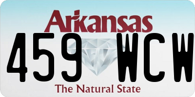 AR license plate 459WCW