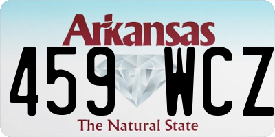 AR license plate 459WCZ