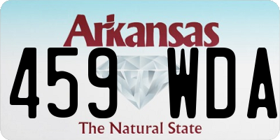 AR license plate 459WDA