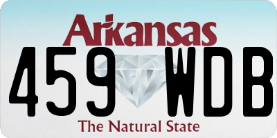 AR license plate 459WDB