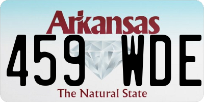 AR license plate 459WDE