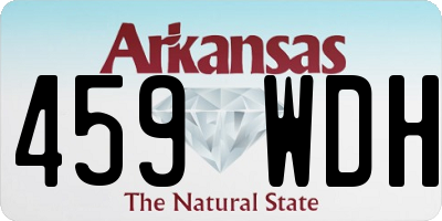 AR license plate 459WDH
