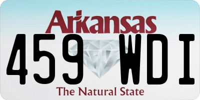 AR license plate 459WDI