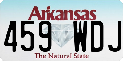 AR license plate 459WDJ