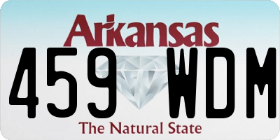 AR license plate 459WDM