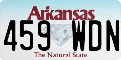 AR license plate 459WDN