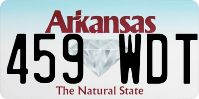 AR license plate 459WDT