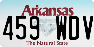 AR license plate 459WDV