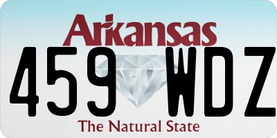 AR license plate 459WDZ