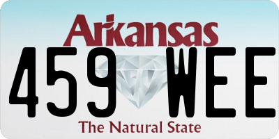 AR license plate 459WEE