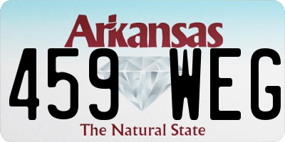 AR license plate 459WEG