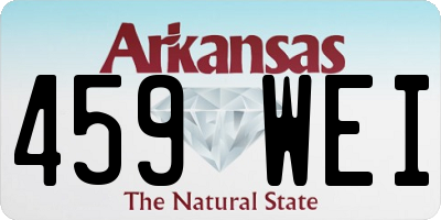 AR license plate 459WEI