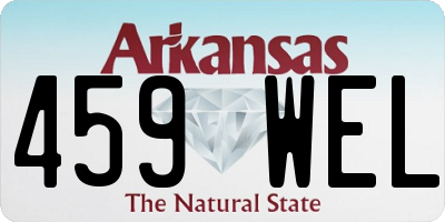 AR license plate 459WEL