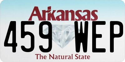 AR license plate 459WEP