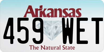 AR license plate 459WET