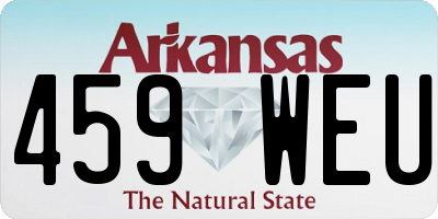 AR license plate 459WEU